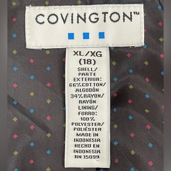 Covington extra large crush velvet teal blue peacock color jacket gorgeous - Picture 5 of 16